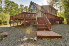 Stunning Pocono Lake Vacation Rental with Huge Deck!
